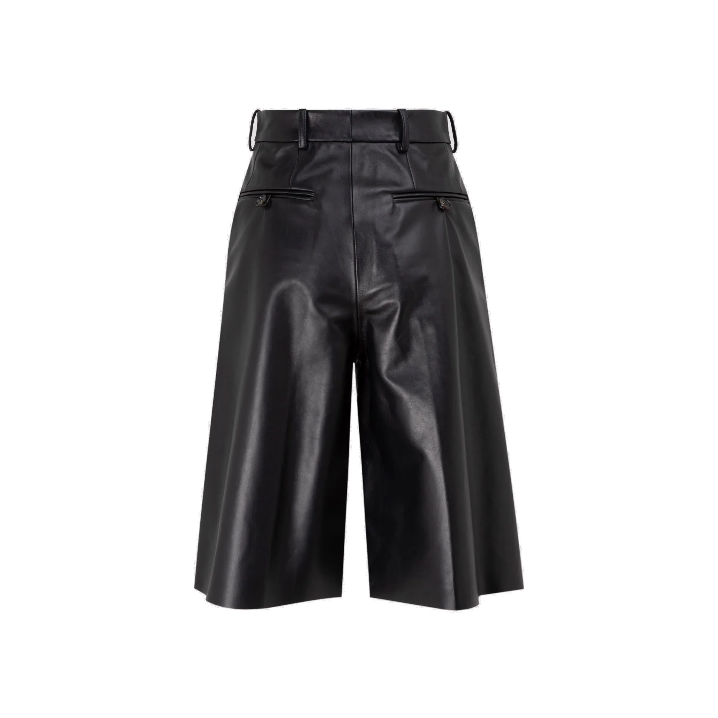 Acne Studios Knee-Length Leather Shorts