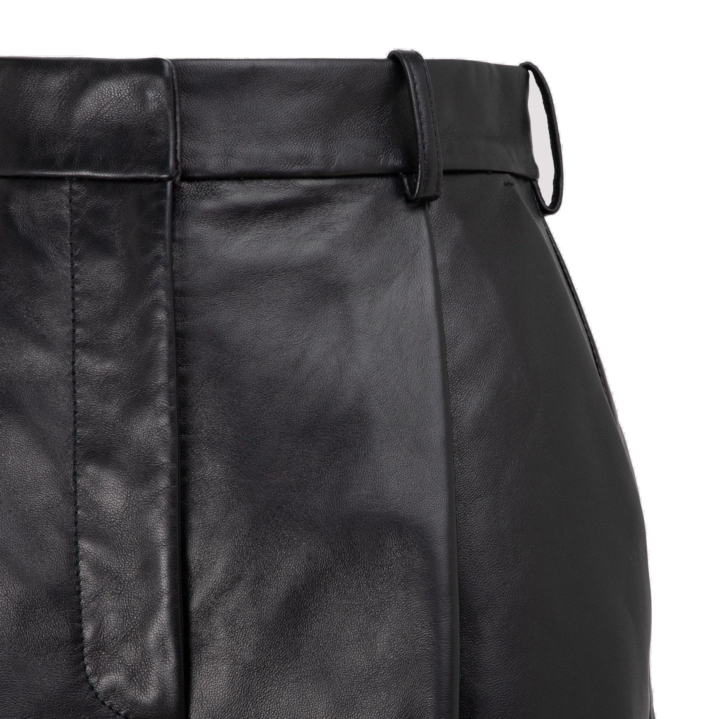 Acne Studios Knee-Length Leather Shorts