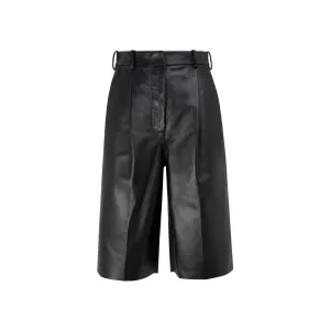 Acne Studios Knee-Length Leather Shorts