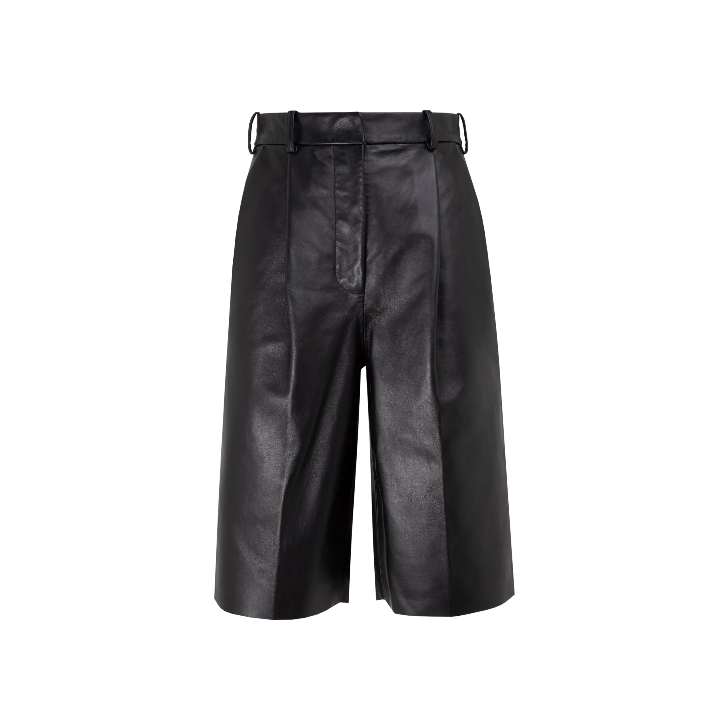 Acne Studios Knee-Length Leather Shorts