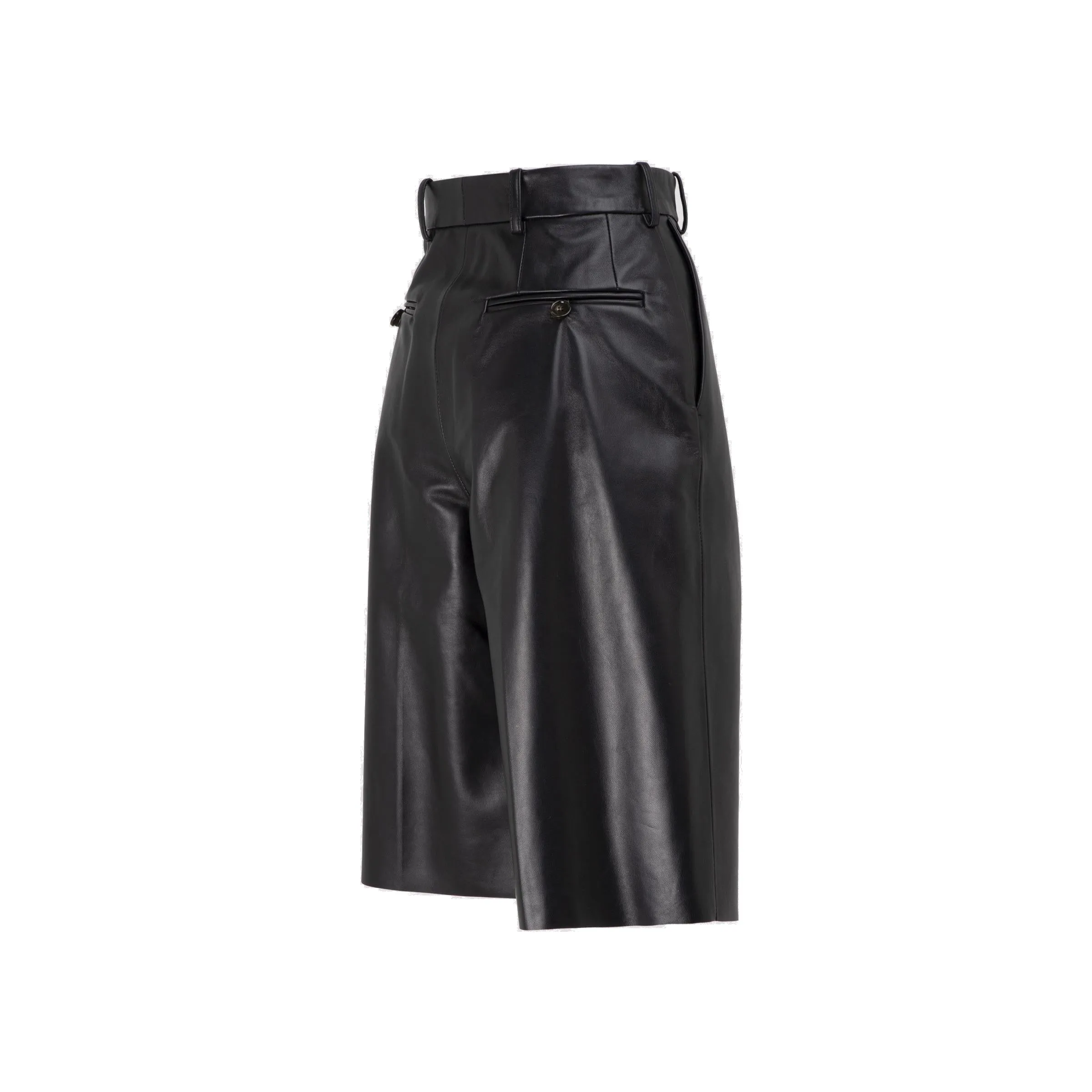 Acne Studios Knee-Length Leather Shorts