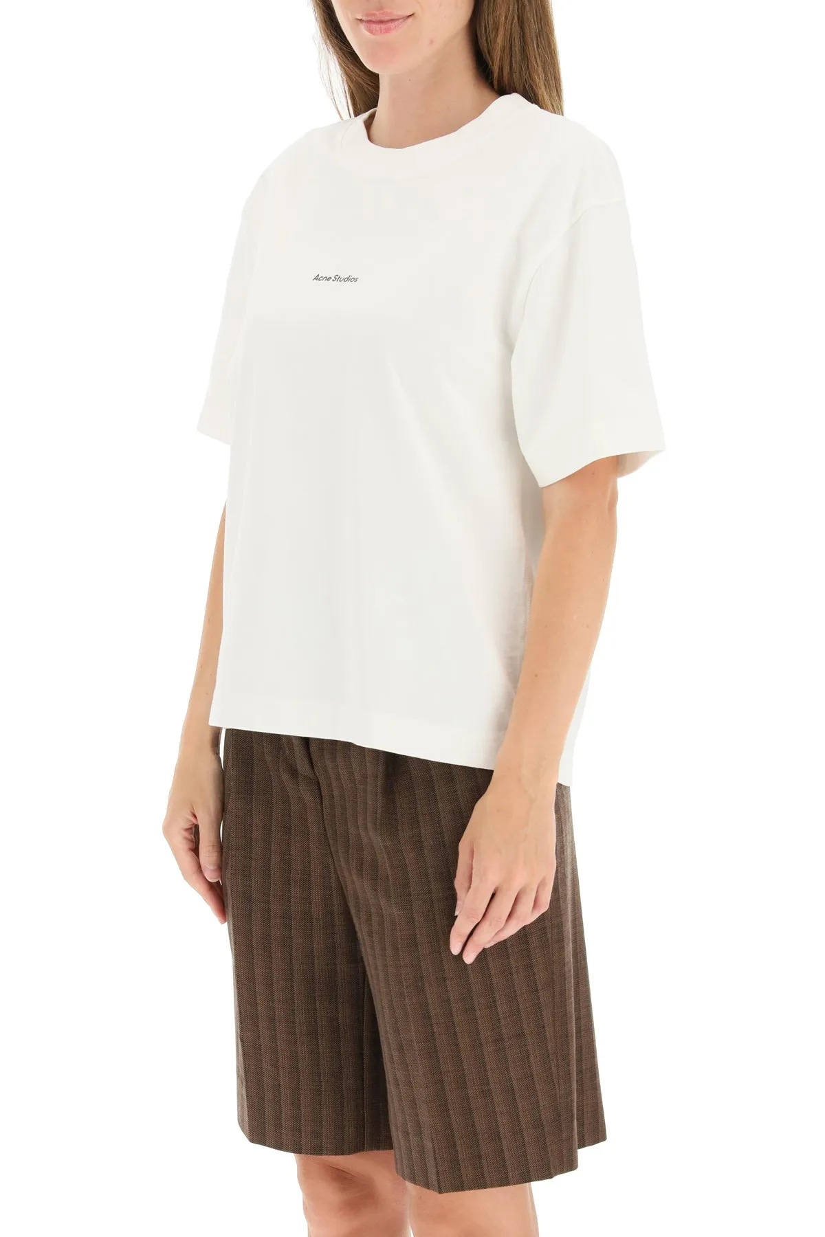 Acne Studios Logo Print Crewneck T-Shirt