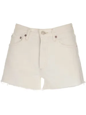 AGOLDE Frayed Denim Shorts