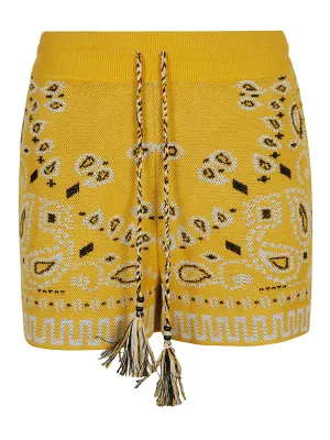 Alanui Bandana-Printed Drawstring Shorts