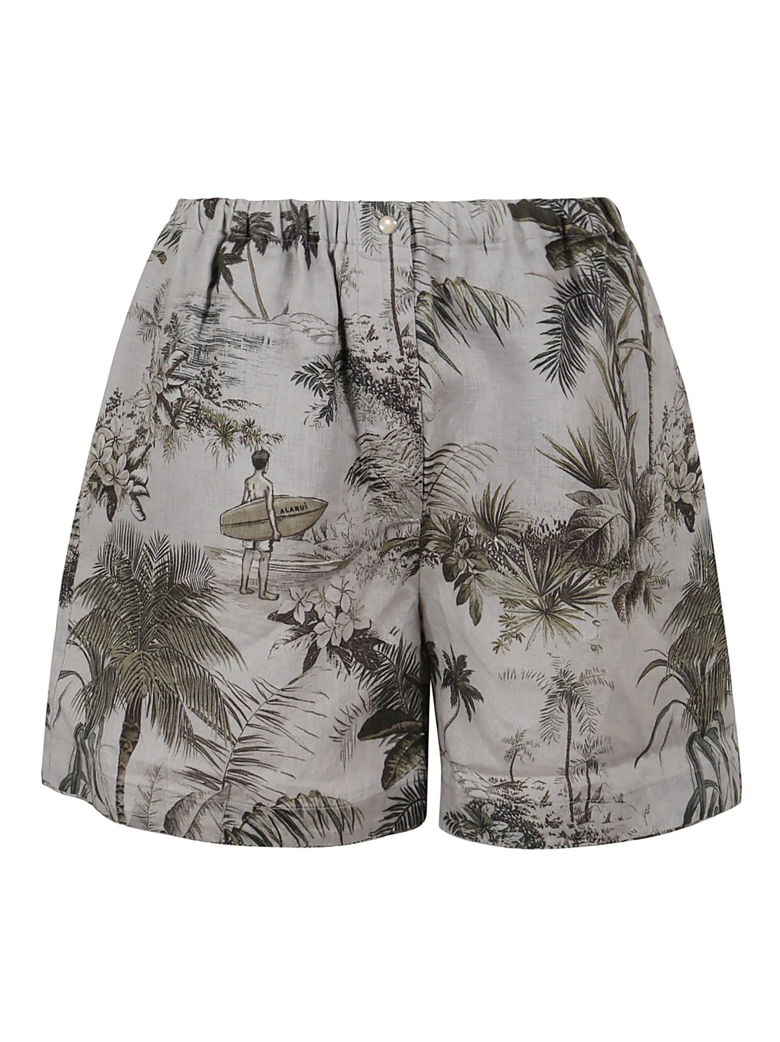 Alanui Hookipa Palm Printed Shorts