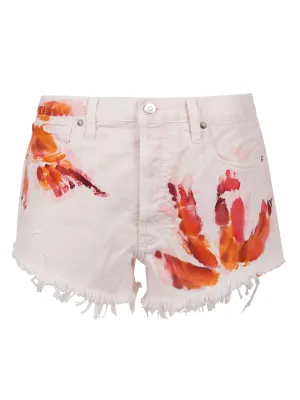 Alanui Printed Fringed Shorts