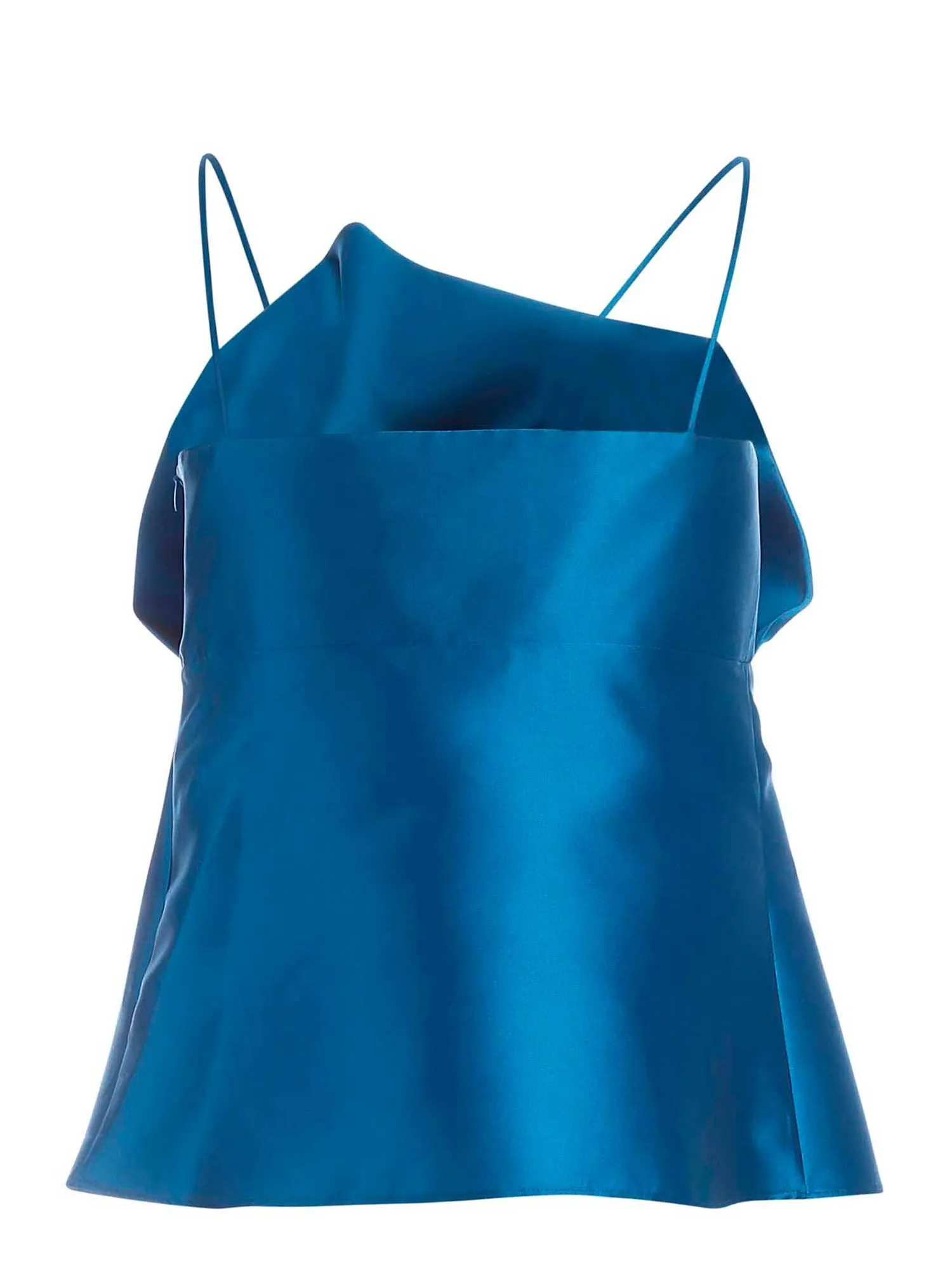 Alberta Ferretti Bow Detailed Satin Top