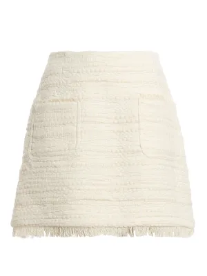 Alberta Ferretti Frayed Mini Skirt