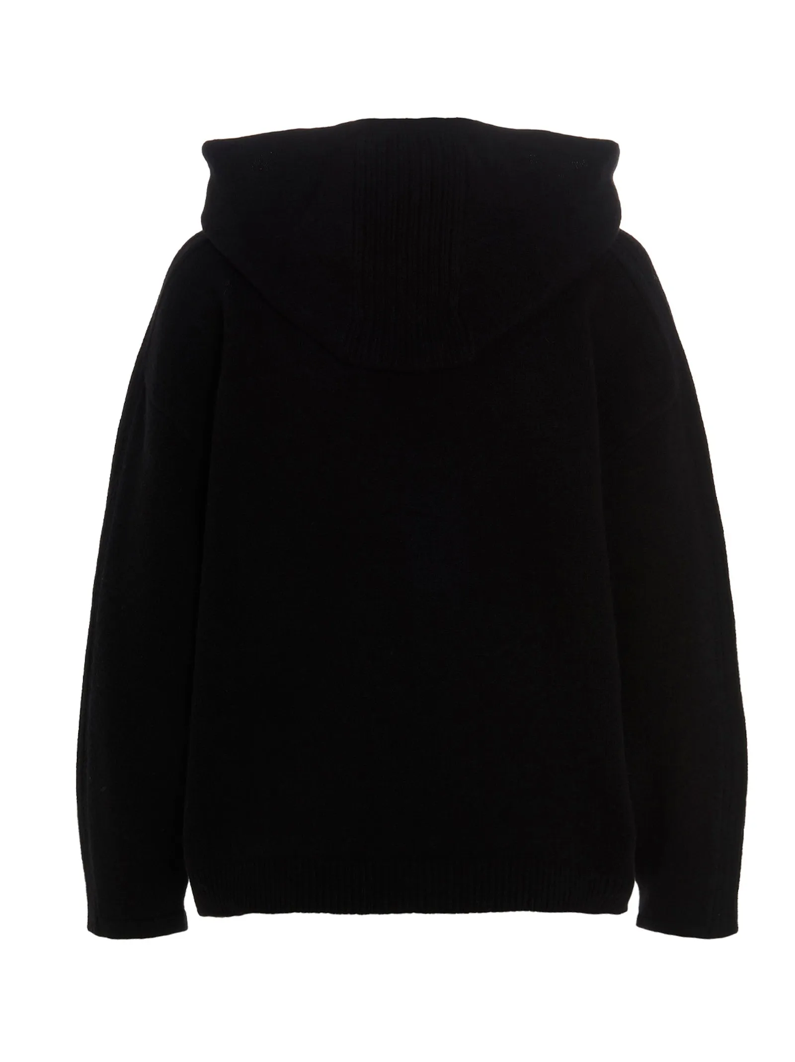 Alberta Ferretti Ribbed Sleeve Drawstring Hoodie