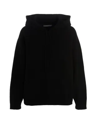 Alberta Ferretti Ribbed Sleeve Drawstring Hoodie