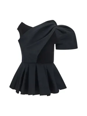 Alexander McQueen Asymmetric Drape T-Shirt