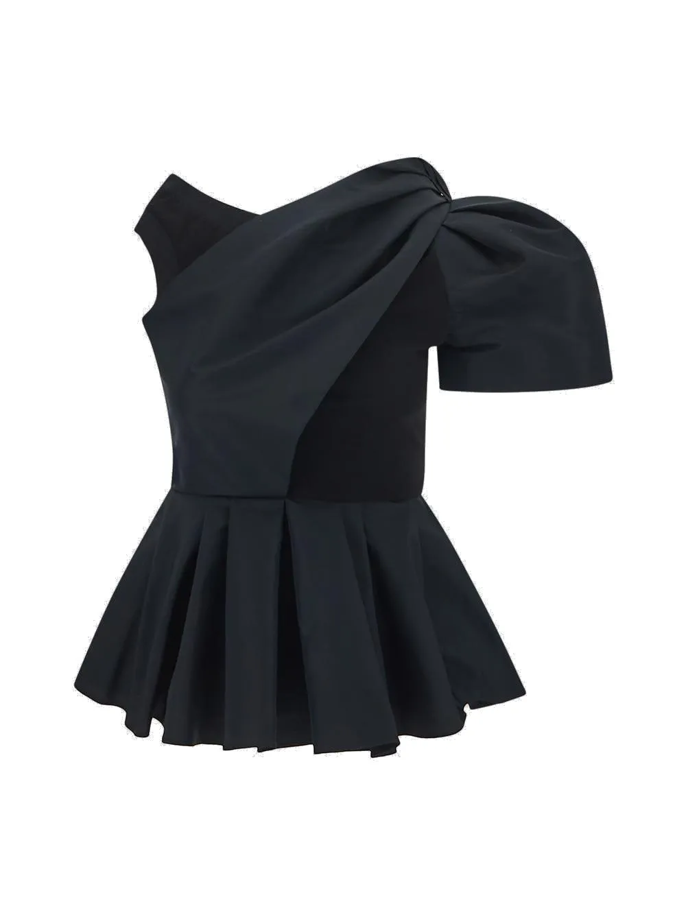 Alexander McQueen Asymmetric Drape T-Shirt
