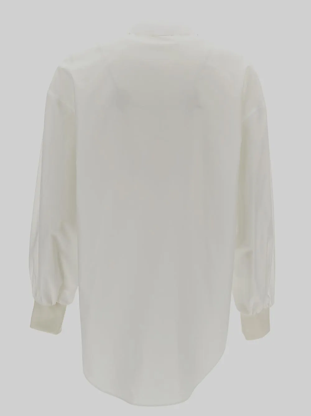Alexander McQueen Curved Hem Long-Sleeved Shirt
