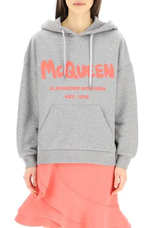 Alexander McQueen Graffiti Logo Hoodie