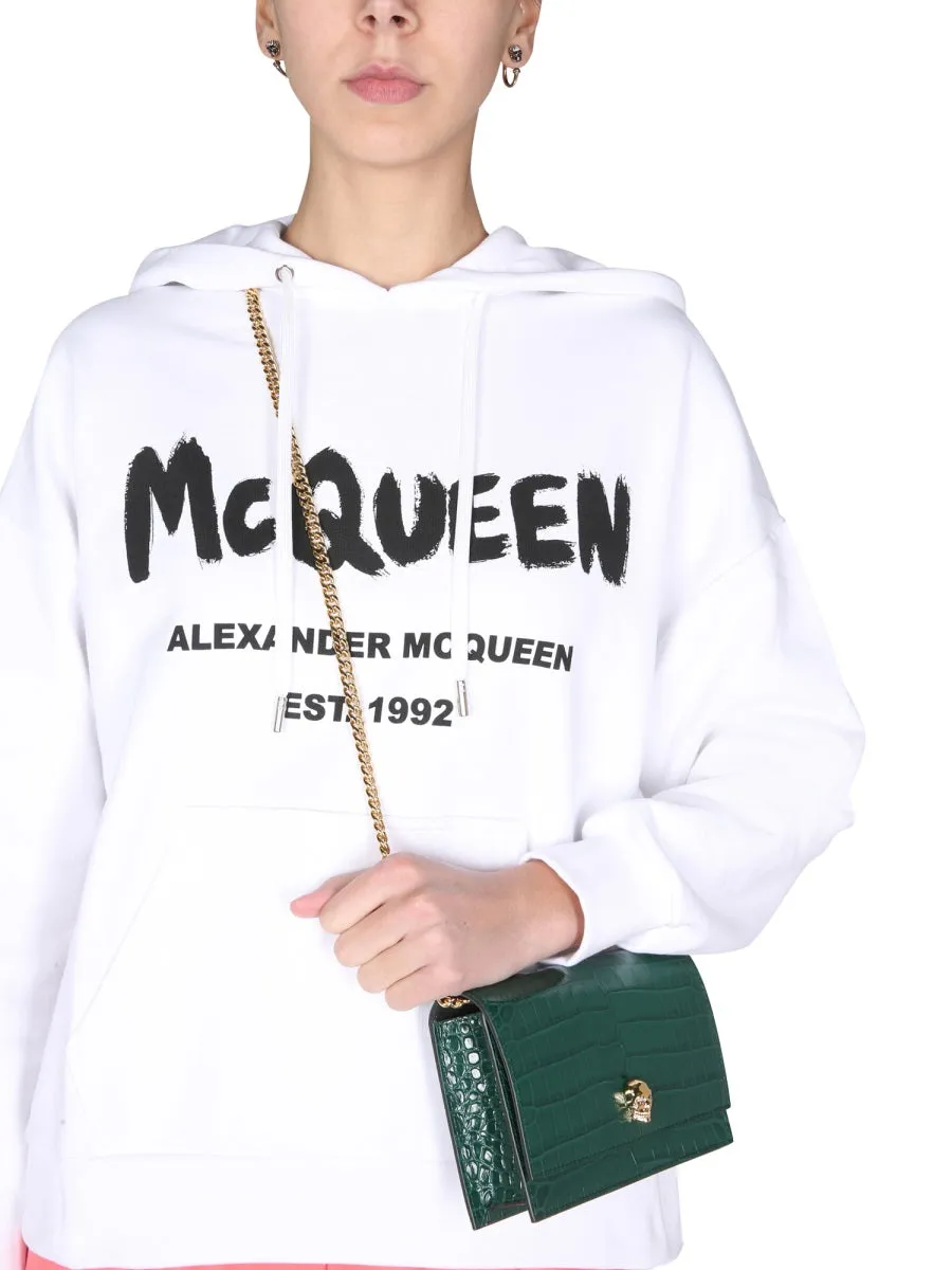 Alexander McQueen Graffiti Logo Hoodie
