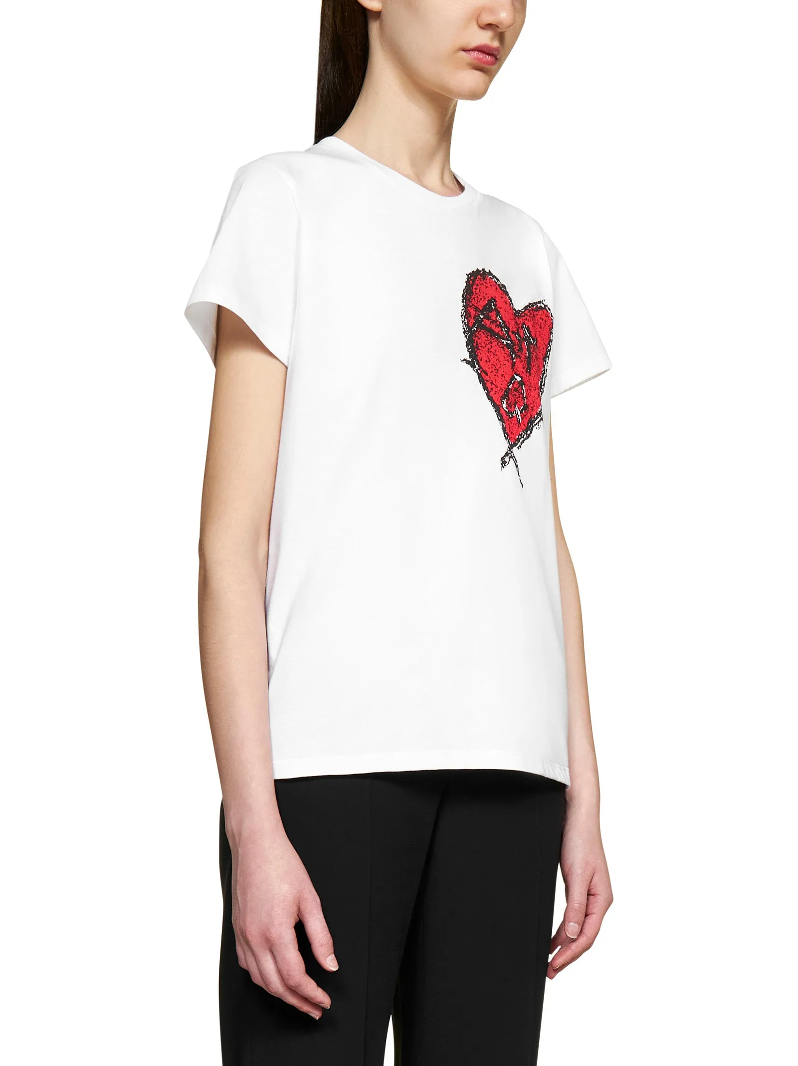 Alexander McQueen Heart Print T-Shirt