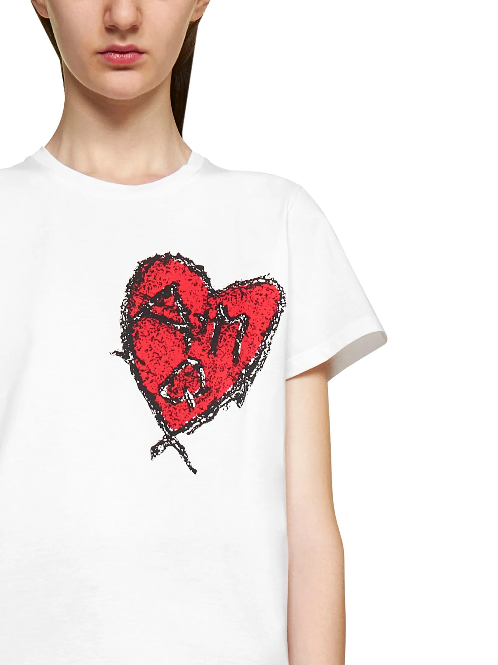 Alexander McQueen Heart Print T-Shirt