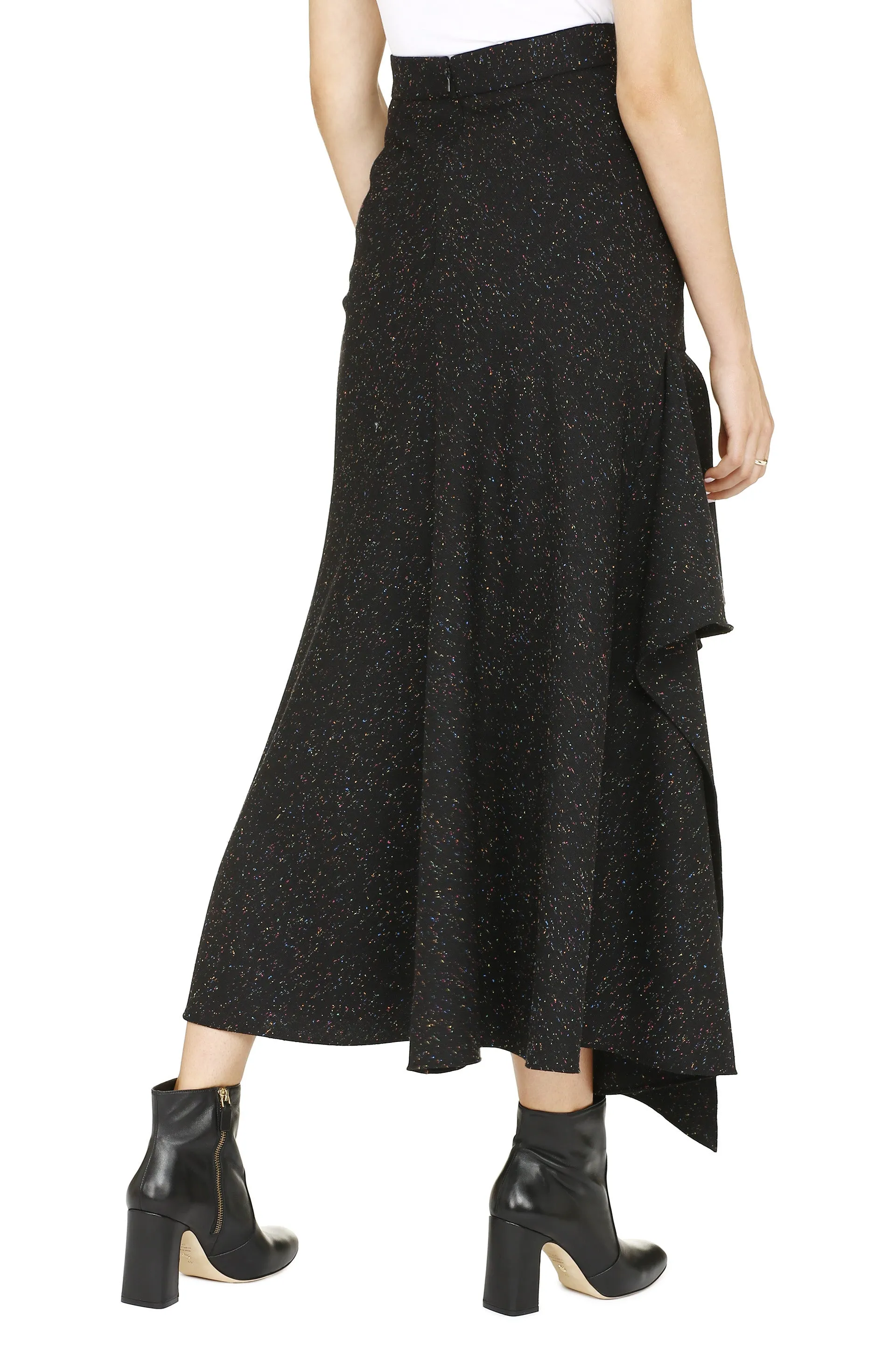 Alexander McQueen High Waist Asymmetric Skirt