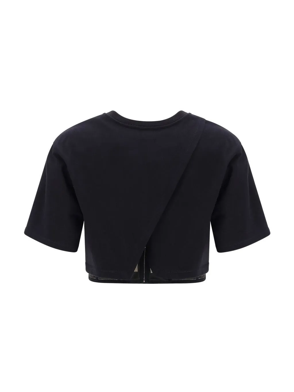 Alexander McQueen Layered Cropped T-Shirt