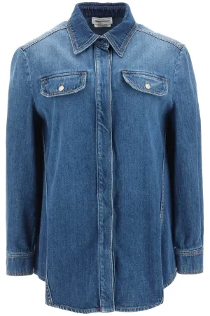 Alexander McQueen Long-Sleeved Denim Shirt