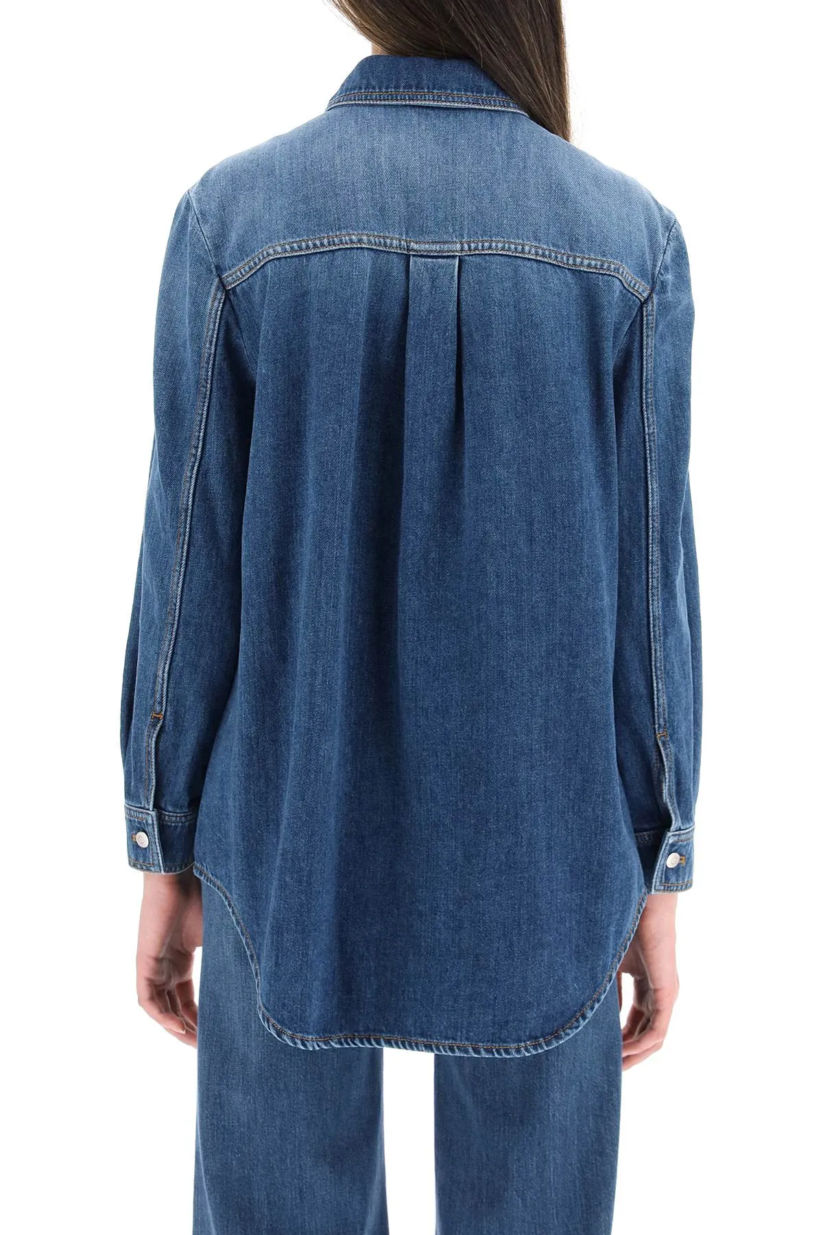 Alexander McQueen Long-Sleeved Denim Shirt