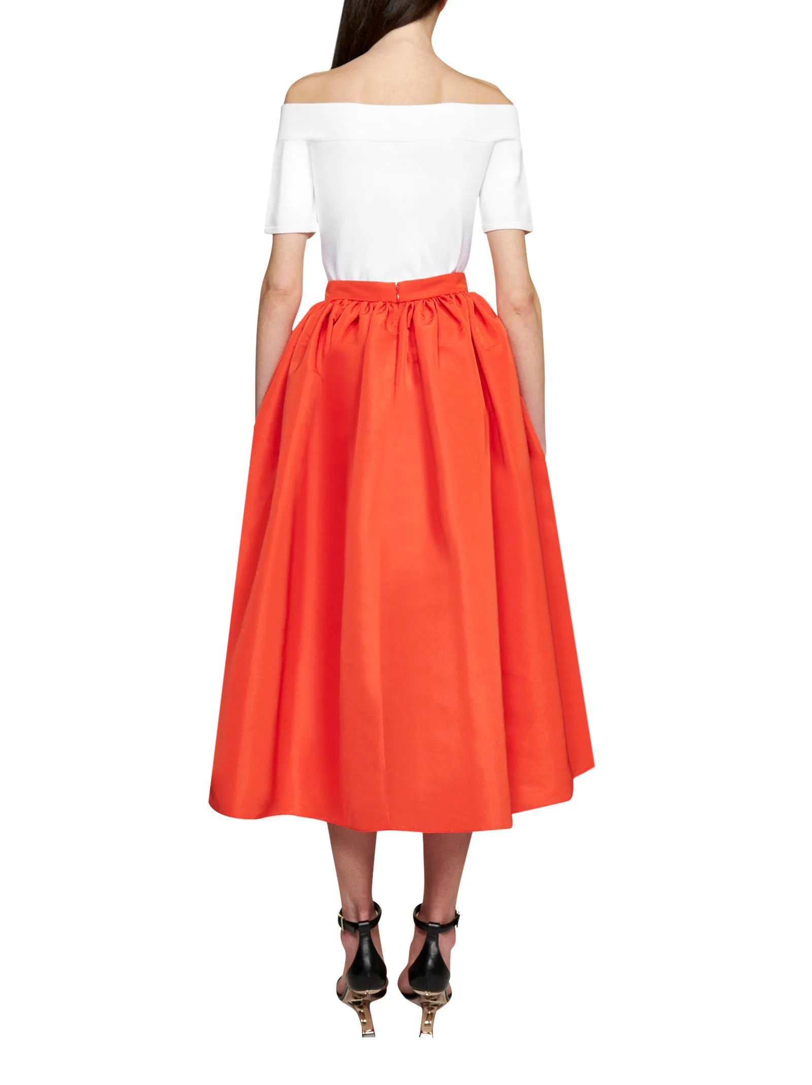 Alexander McQueen Pleated Midi Skirt