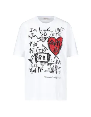 Alexander McQueen Printed Crewneck T-Shirt