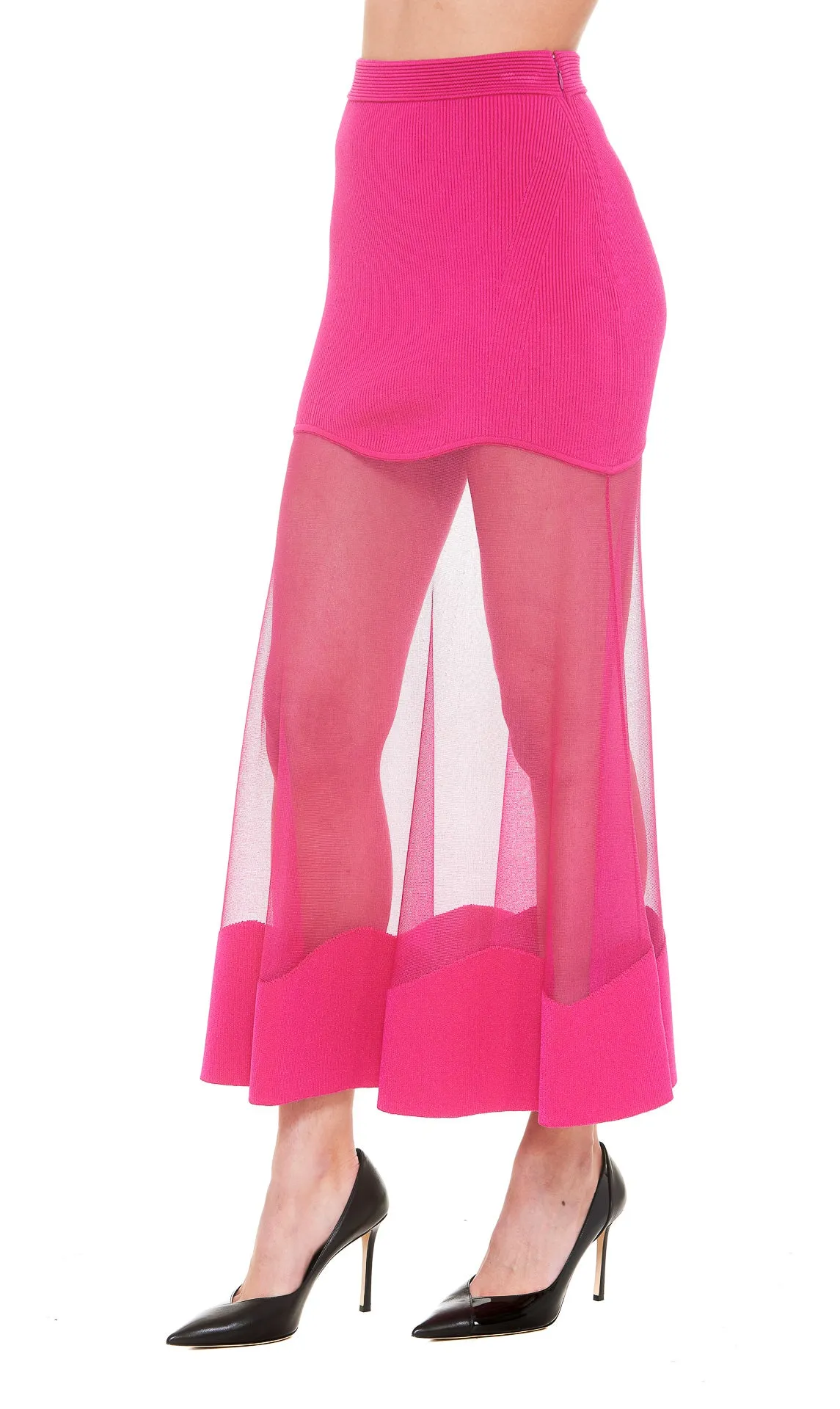 Alexander McQueen Tulle Midi Skirt