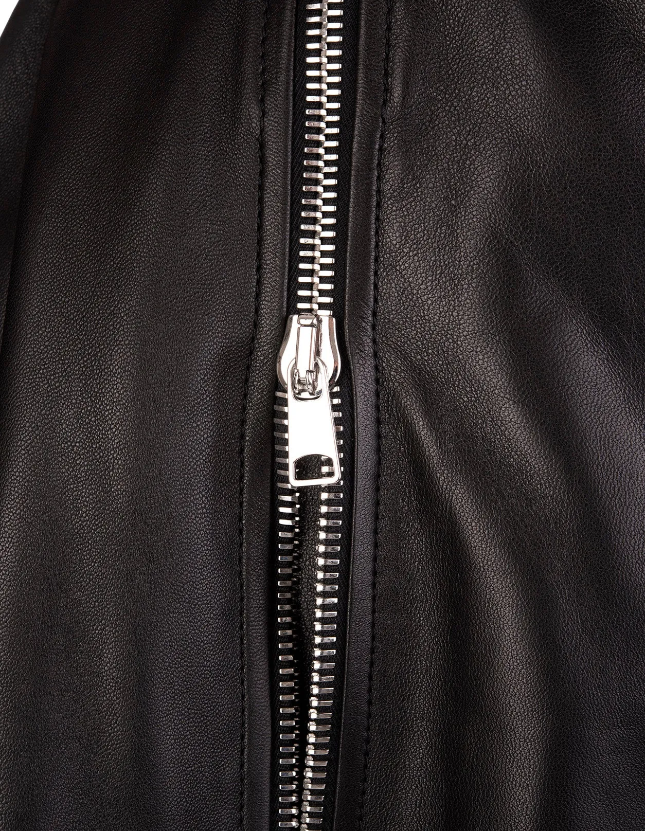 Alexander McQueen Zipped Leather Skirt