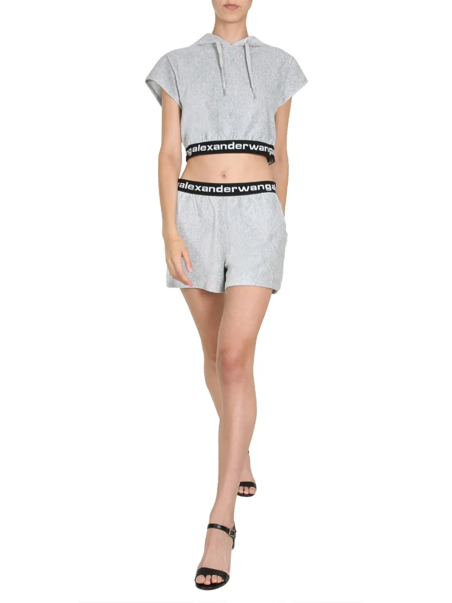 Alexander Wang Logo Waistband Shorts
