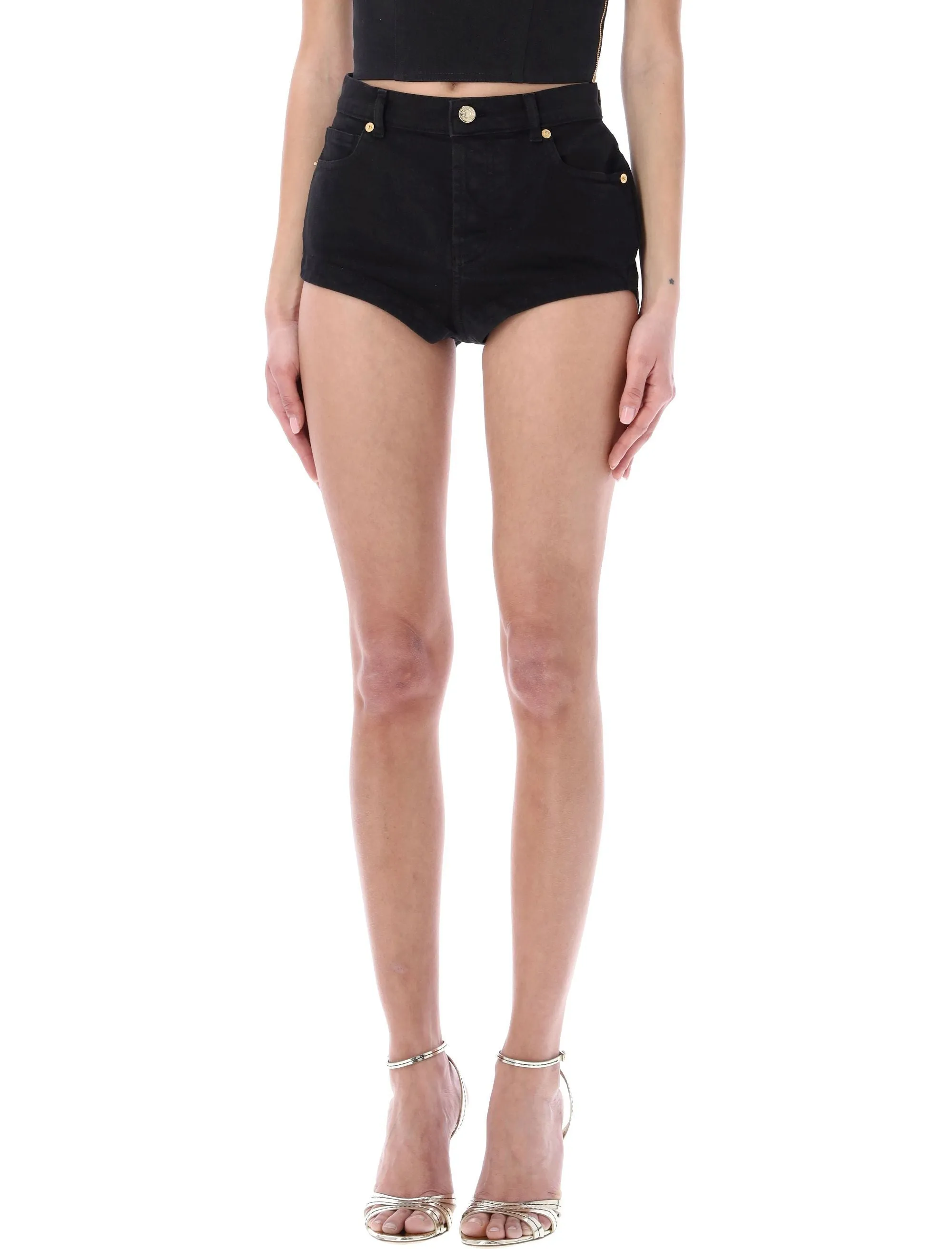Alexandre Vauthier Denim Bermuda Shorts