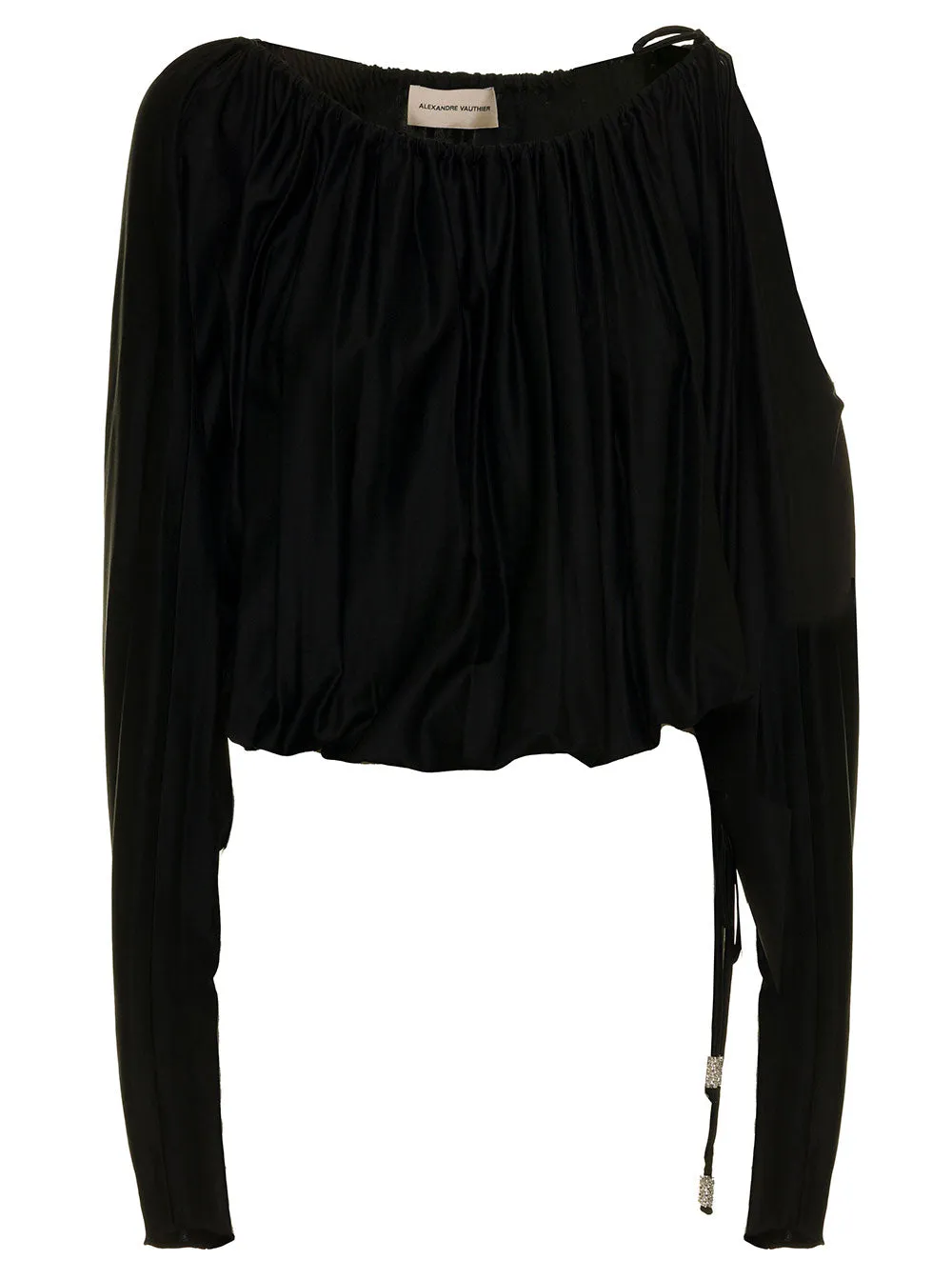 Alexandre Vauthier Ruched Cropped Top