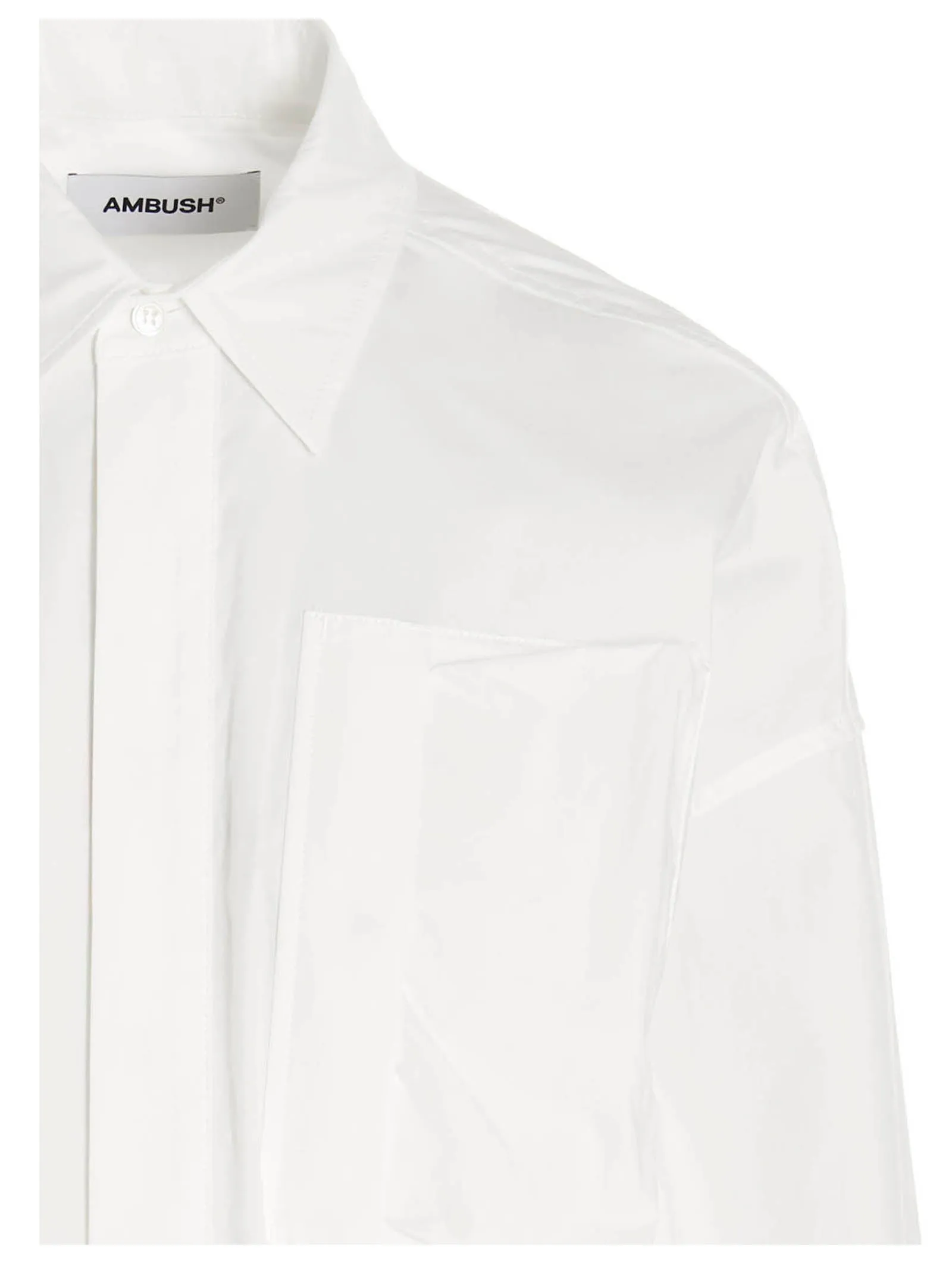 Ambush Logo Embroidered Longline Shirt
