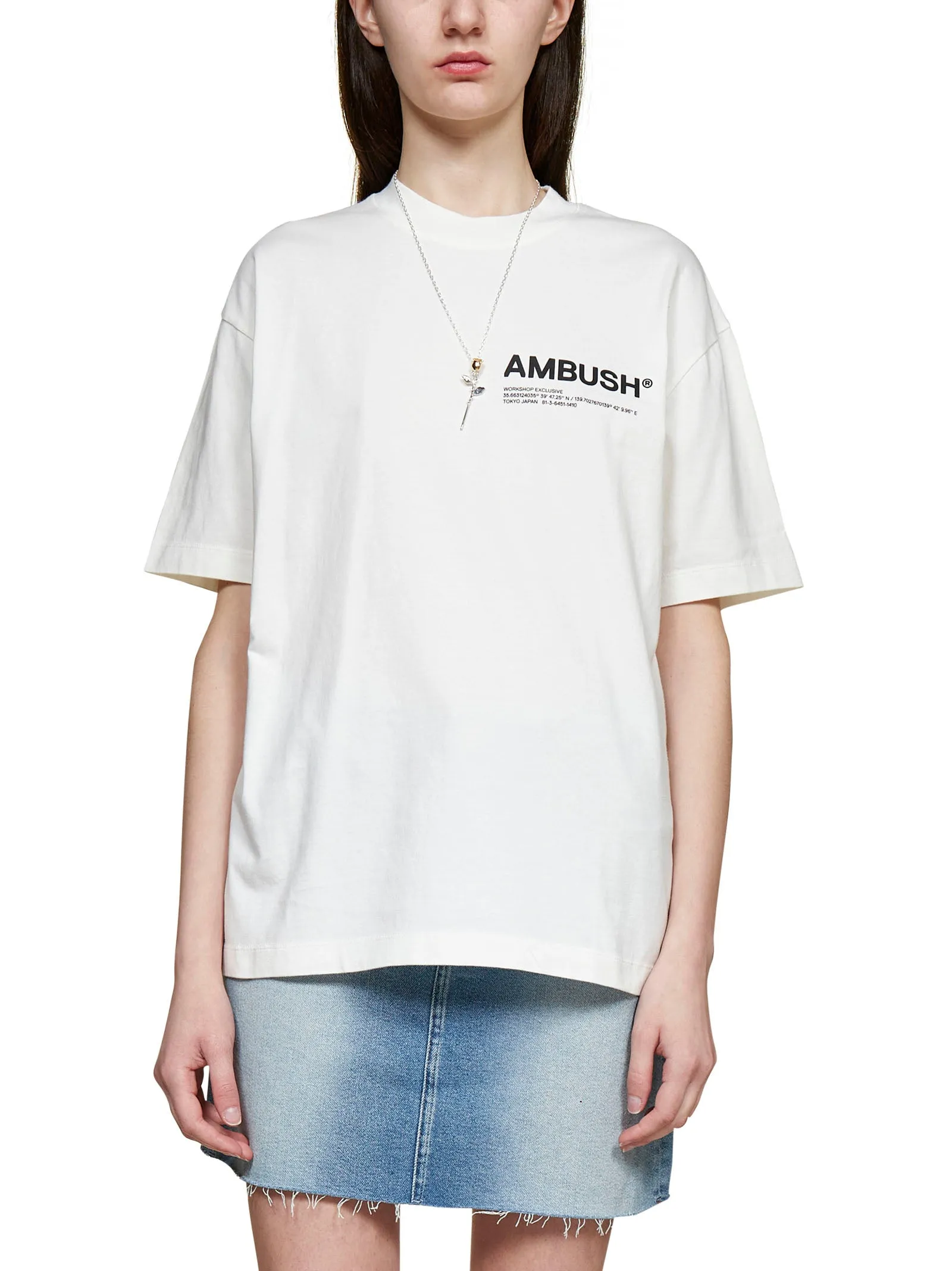 Ambush Logo Printed Crewneck T-Shirt