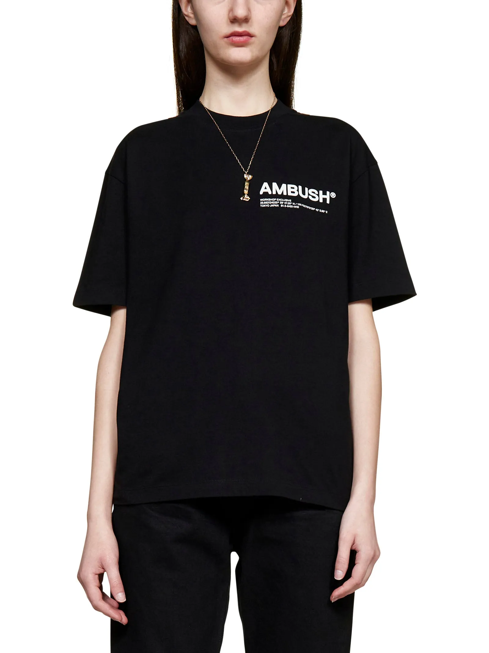 Ambush Logo Printed Crewneck T-Shirt