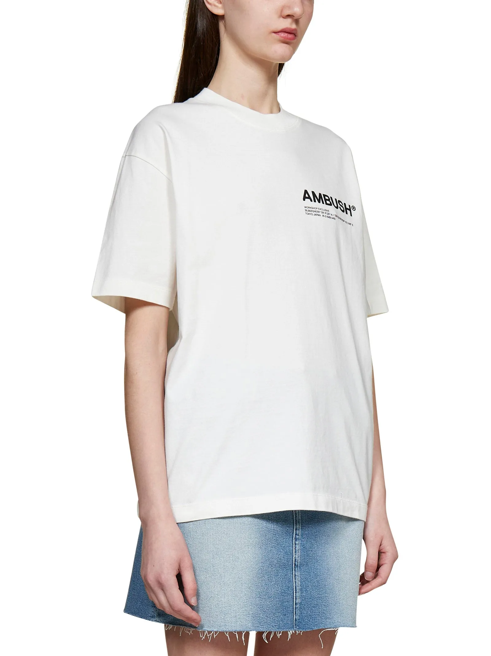 Ambush Logo Printed Crewneck T-Shirt