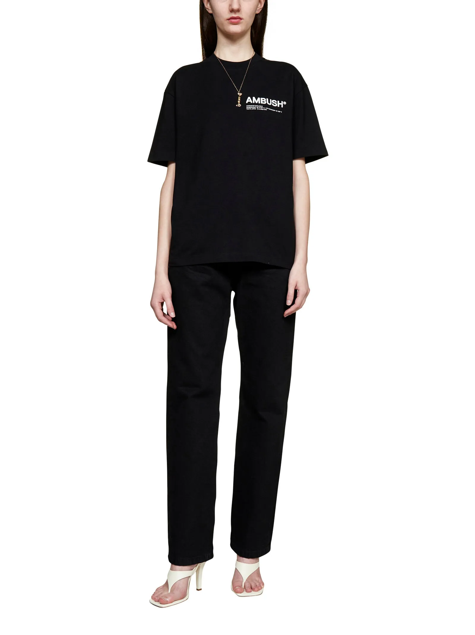 Ambush Logo Printed Crewneck T-Shirt