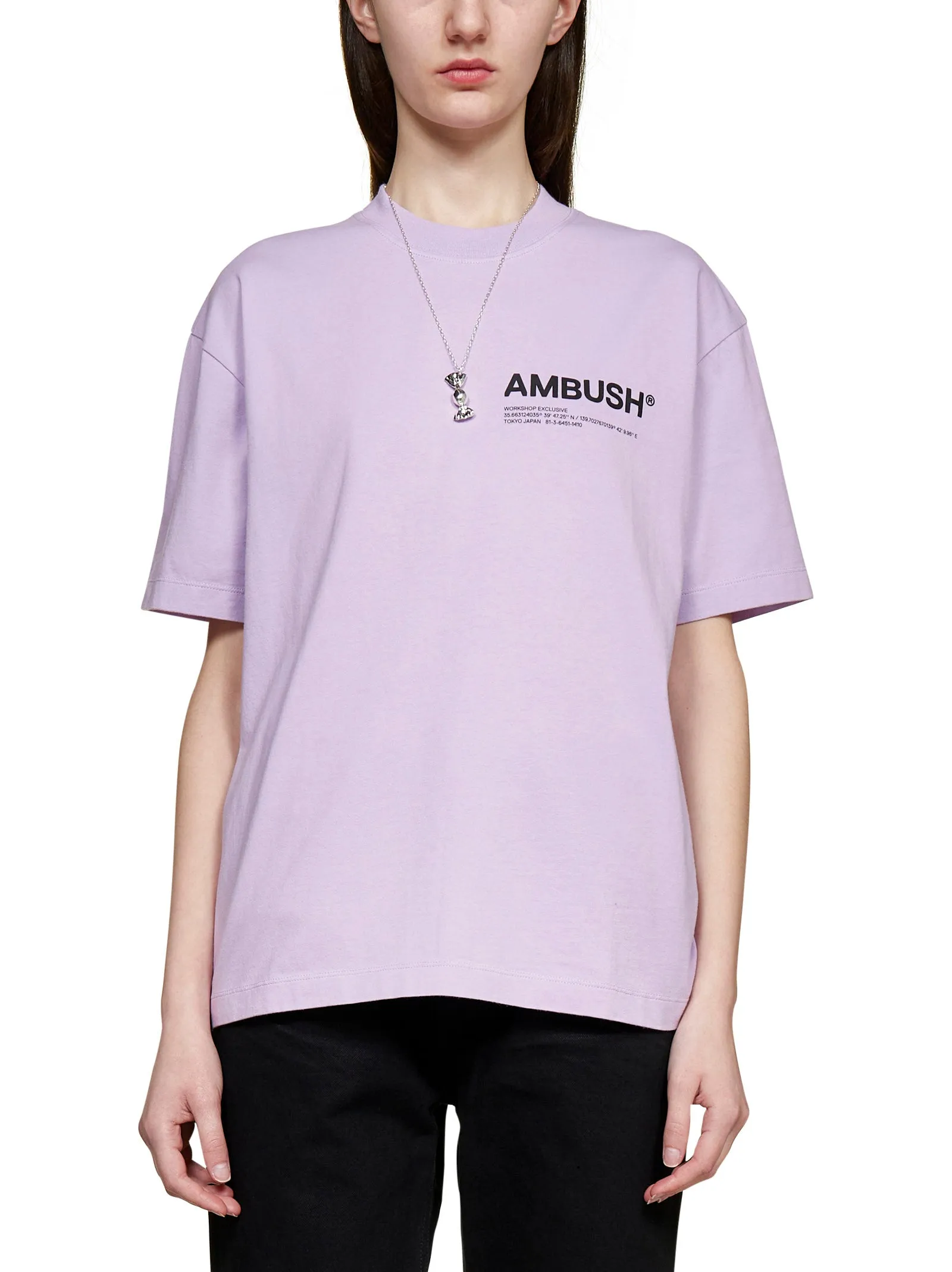 Ambush Logo Printed Crewneck T-Shirt
