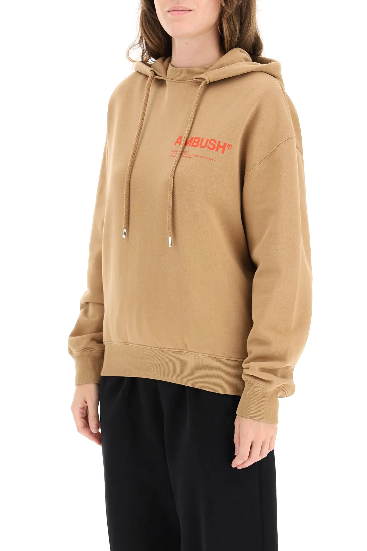 Ambush Logo Printed Drawstring Hoodie
