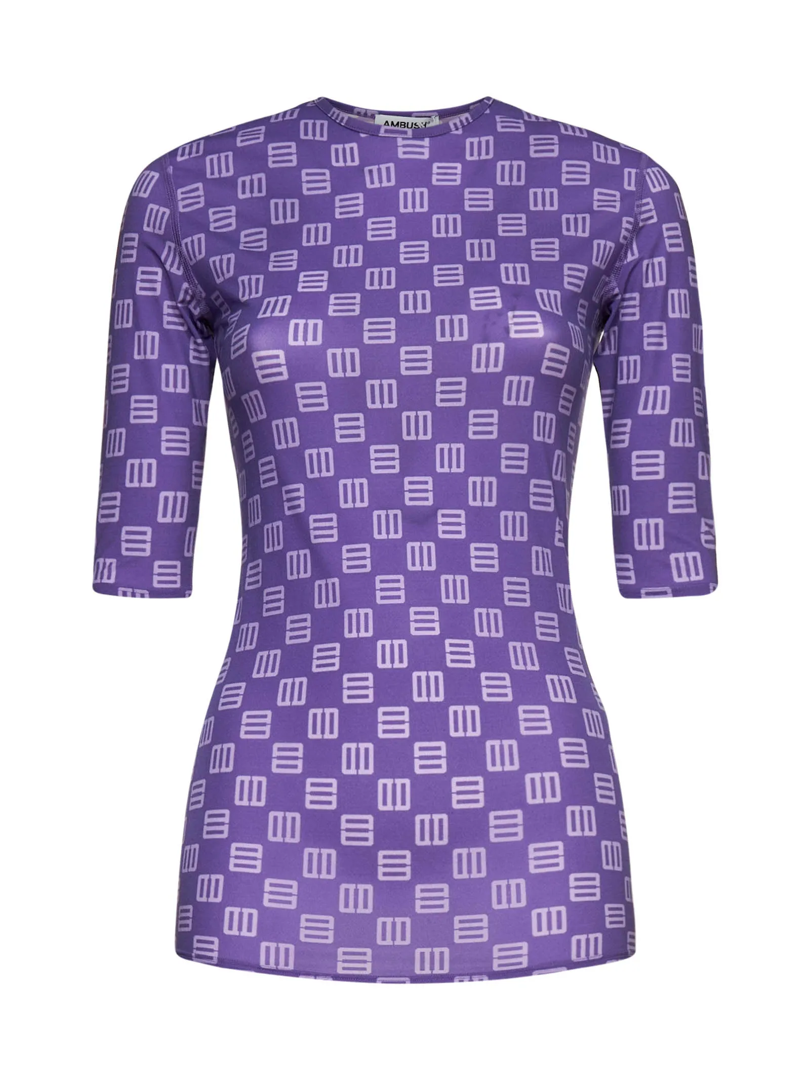 Ambush Monogram Print Fitted T-Shirt