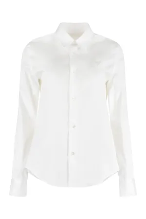 AMI Classic Logo Embroidered Shirt