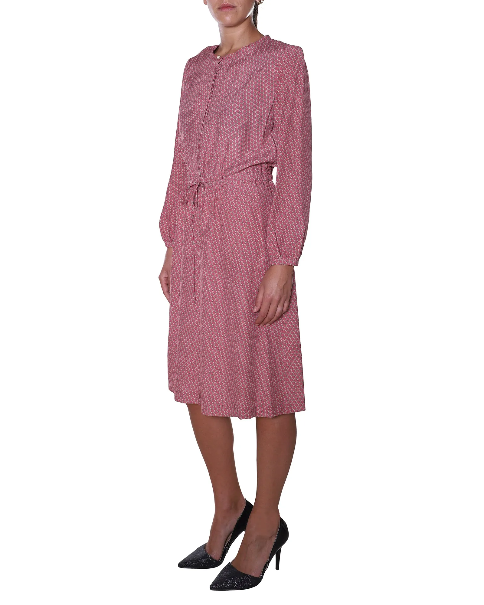 A.P.C. Drawstring Waist Midi Shirt Dress