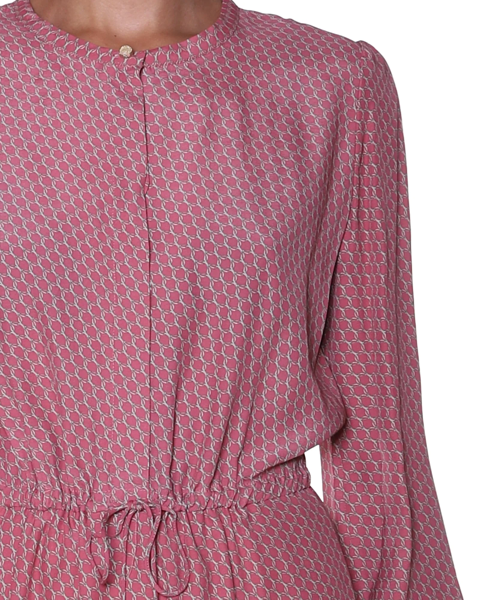 A.P.C. Drawstring Waist Midi Shirt Dress