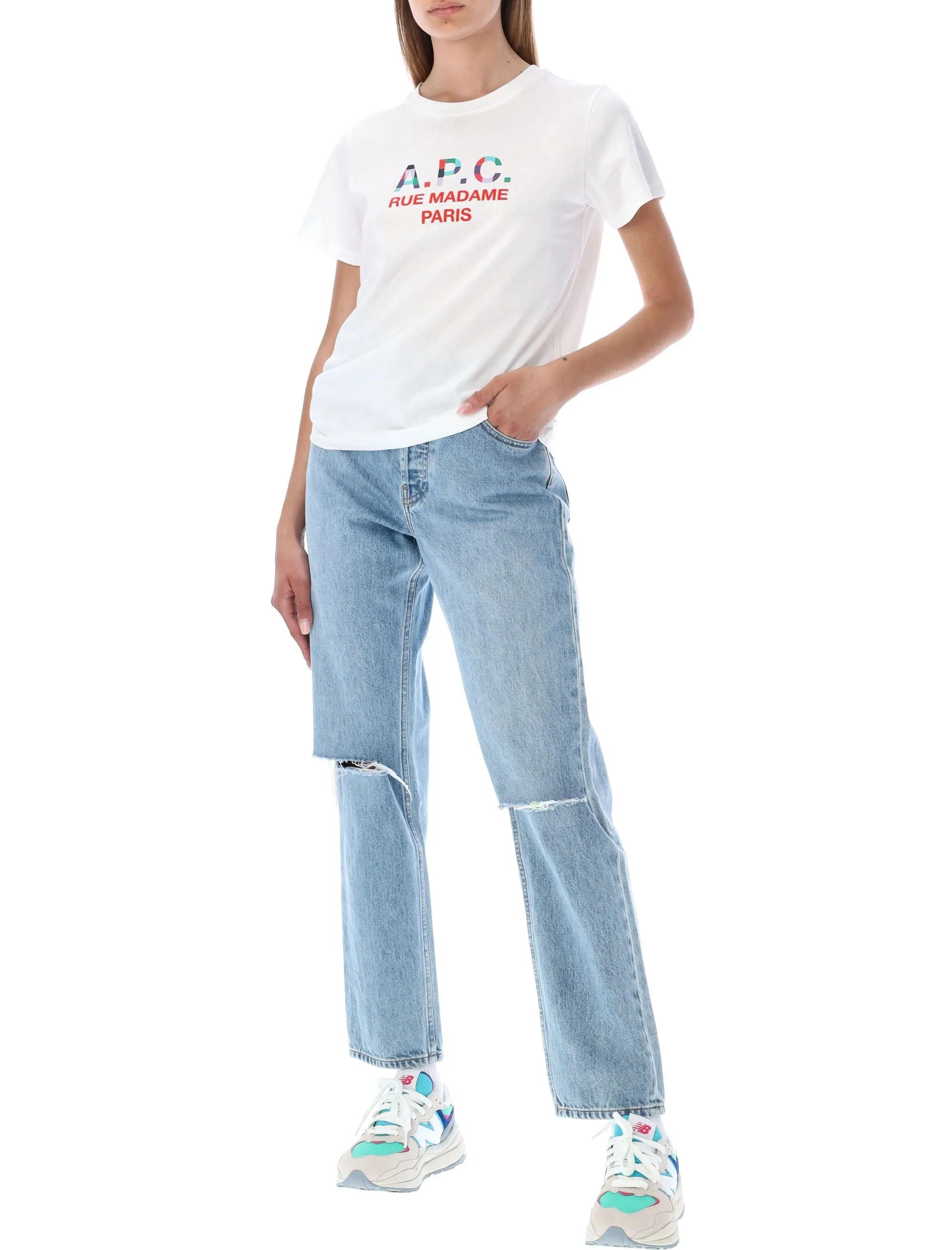A.P.C. Logo Printed Crewneck T-Shirt