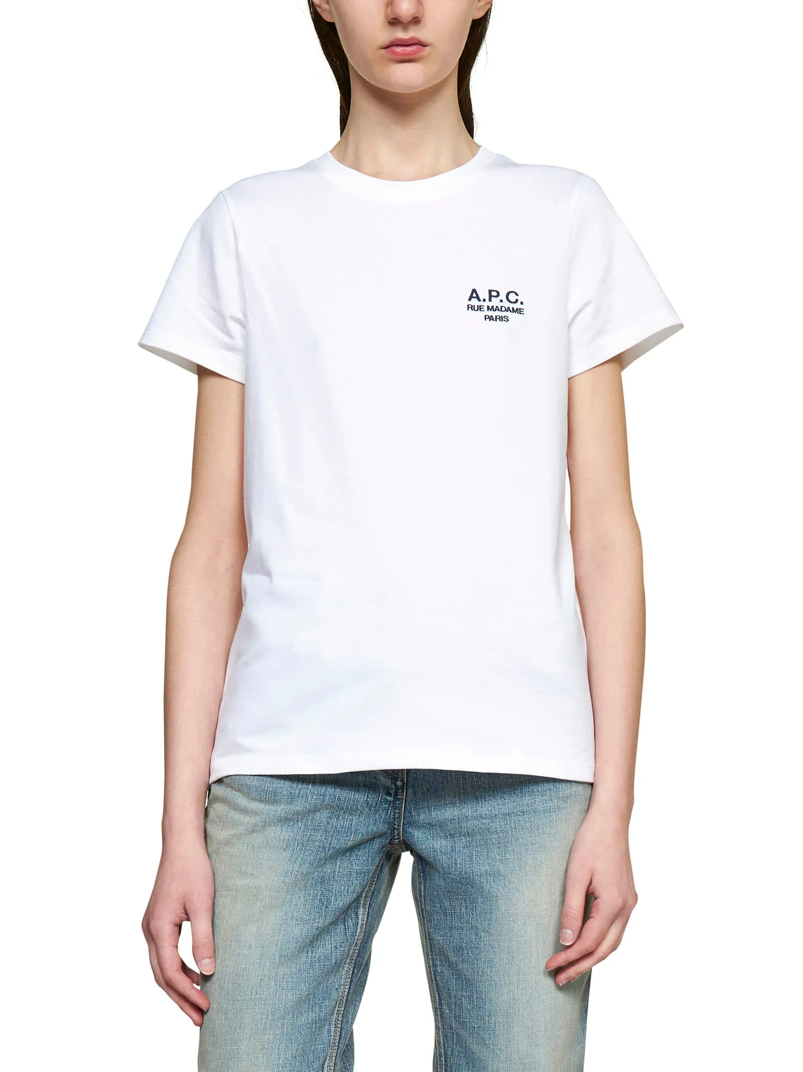 A.P.C. Logo Printed Crewneck T-Shirt