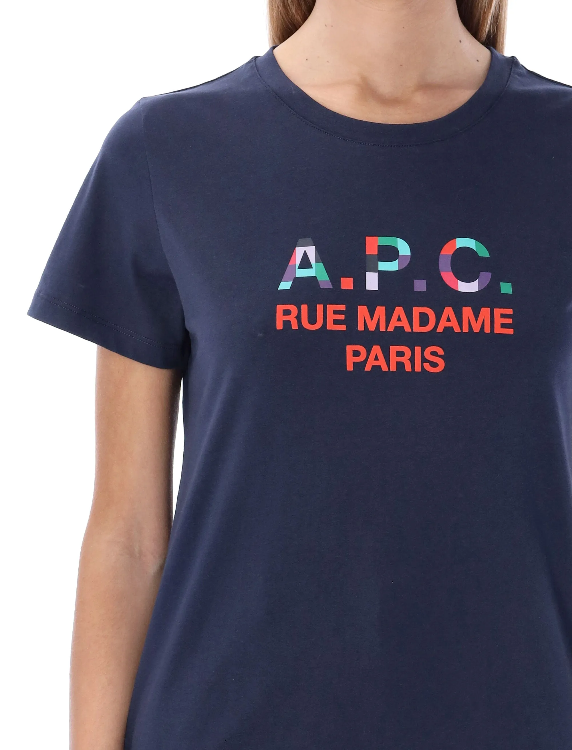 A.P.C. Logo Printed Crewneck T-Shirt