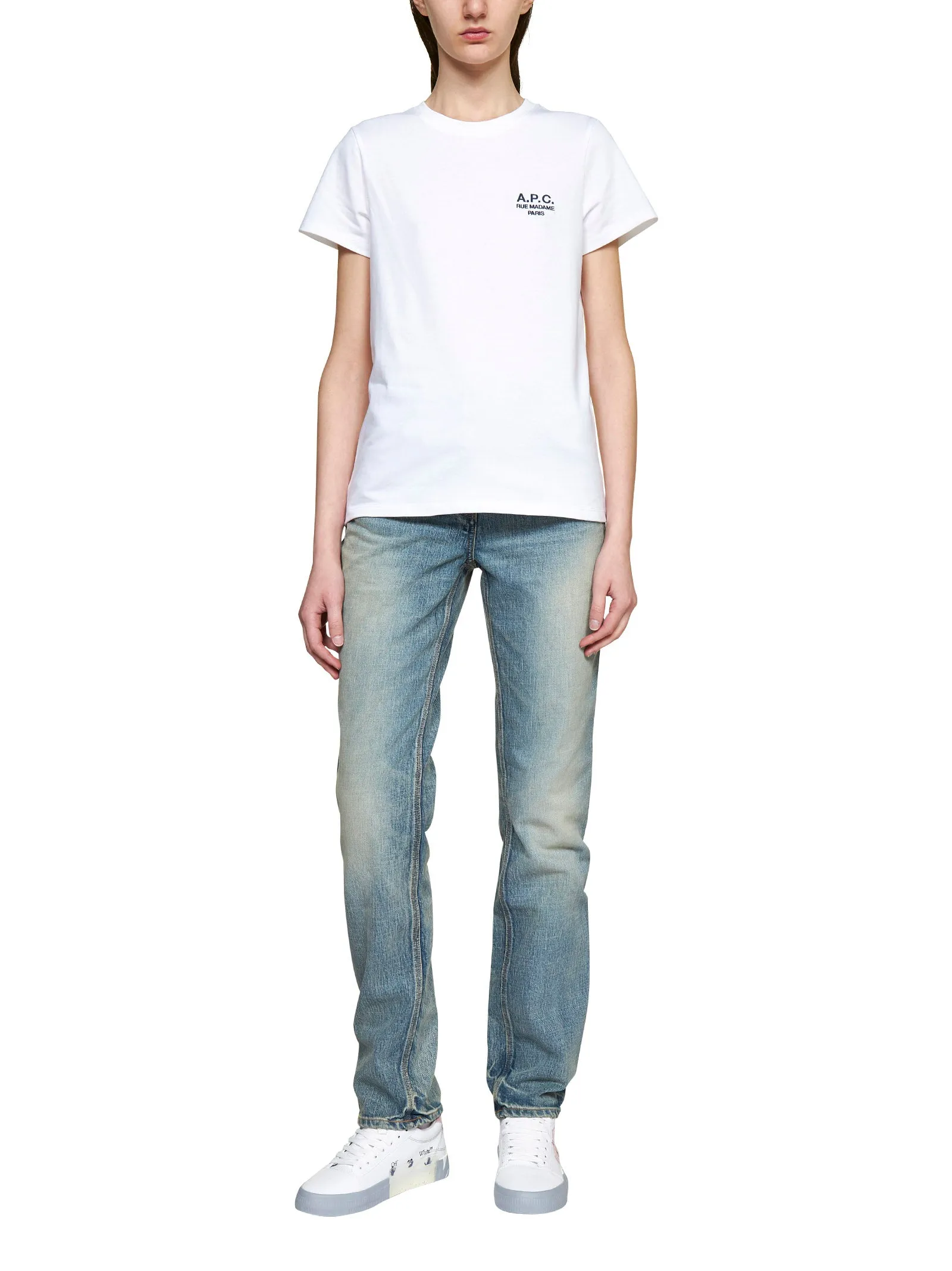 A.P.C. Logo Printed Crewneck T-Shirt