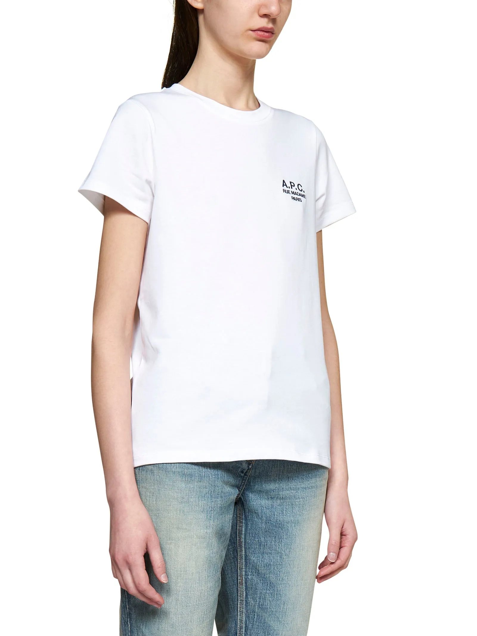 A.P.C. Logo Printed Crewneck T-Shirt