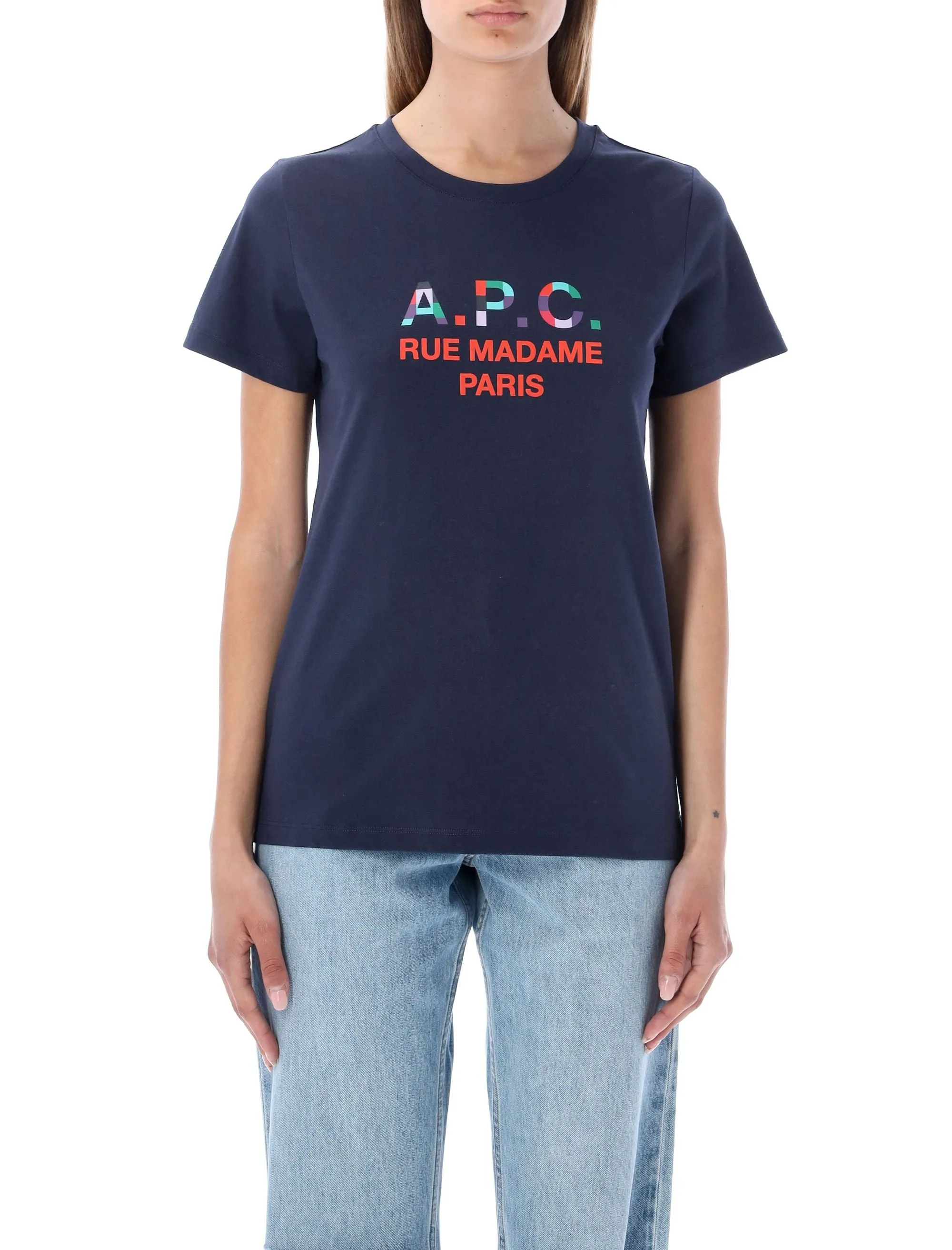 A.P.C. Logo Printed Crewneck T-Shirt