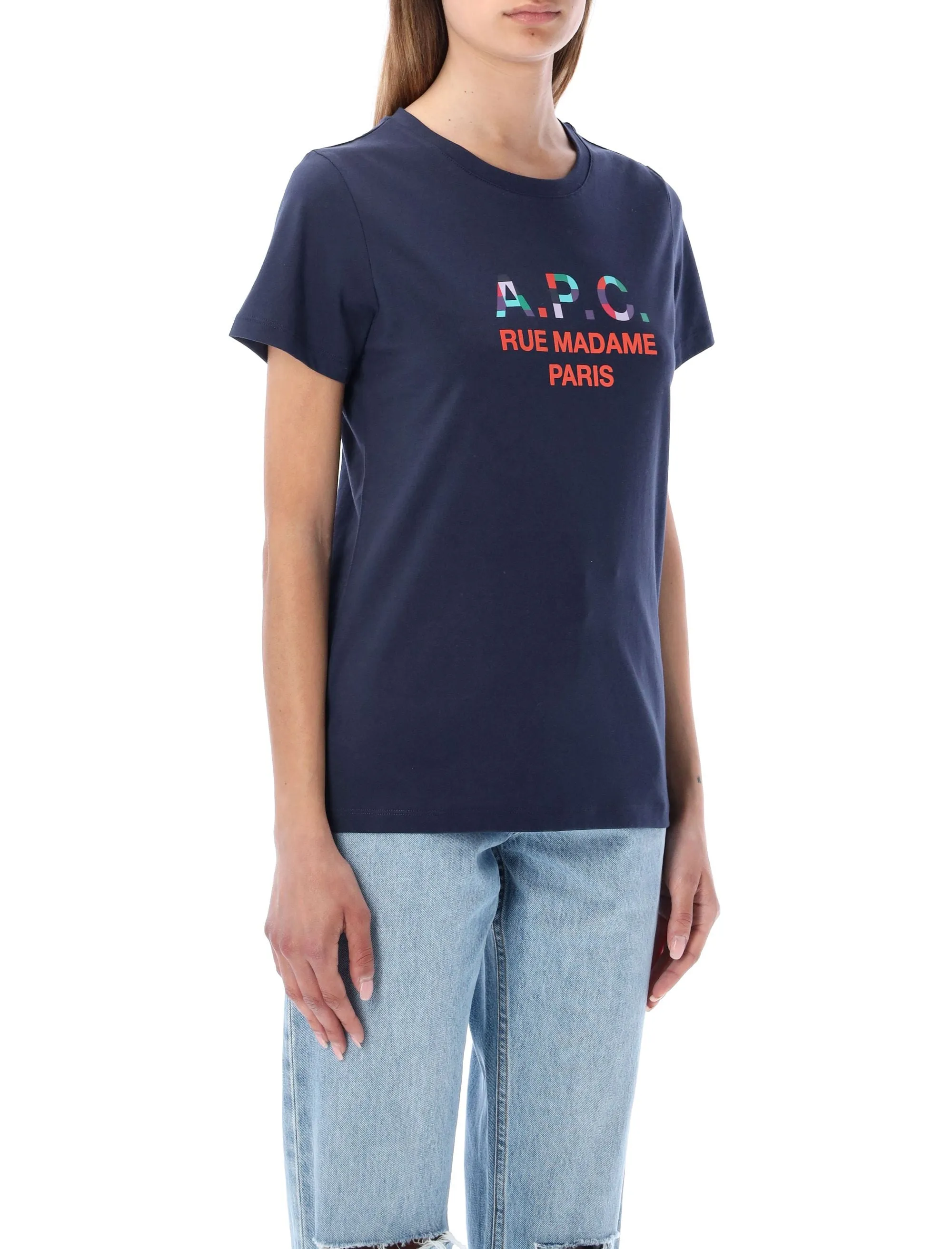 A.P.C. Logo Printed Crewneck T-Shirt
